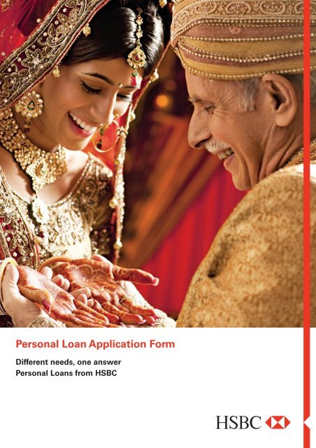 Personal Loan Application Form - HSBC