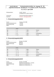 Ausschreibung - SSV Rheydt