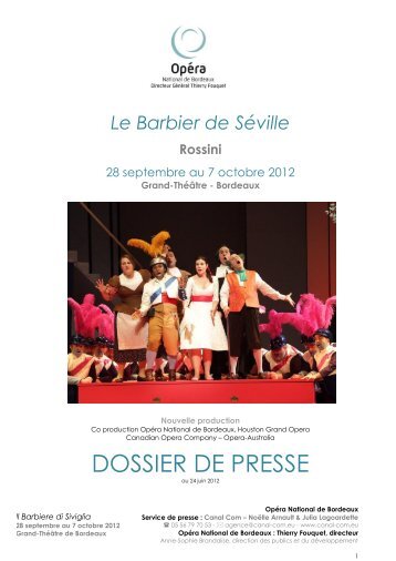 Monsieur Tadashi NITTA - Opéra de Bordeaux