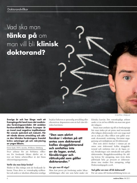 Moderna LÃƒÂ¤kare #4, 2011 som pdf - Sveriges lÃƒÂ¤karfÃƒÂ¶rbund