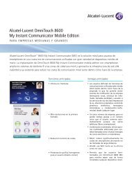 Alcatel-Lucent OmniTouch 8600 My Instant ... - M@icrotel Ltda.