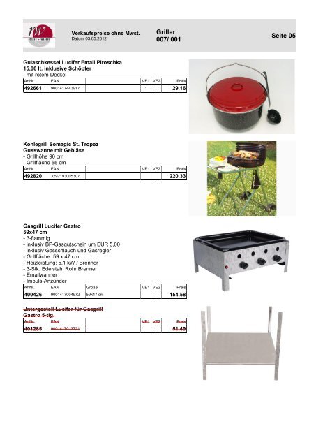 Outdoor - Oswald Versteigerungen