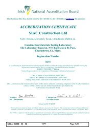 Irish National Accreditation Board - SIAC Construction