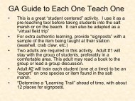 GA's Guide to Each One, Teach One Activity - cosee se