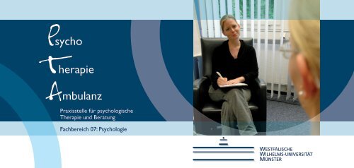 Flyer der PTA - Psychologie - Westfälische Wilhelms-Universität ...