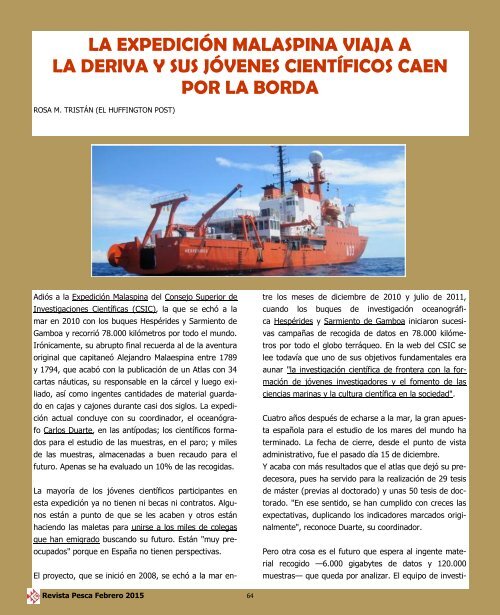 REVISTA PESCA FEBRERO 2015