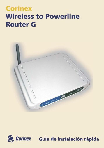 CX_Wireless Router G-QS-Spa.indd - Corinex
