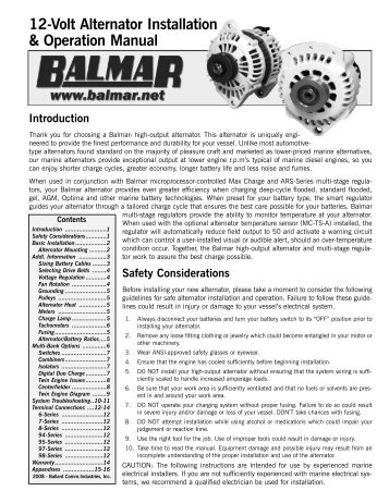 2008 12-Volt Alternator Manual For PDF.qxd - Balmar