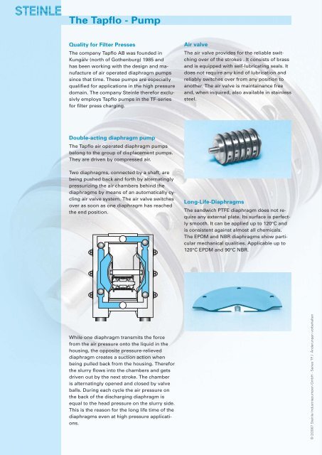 Prospekt TF-englisch.indd - Steinle Industriepumpen GmbH