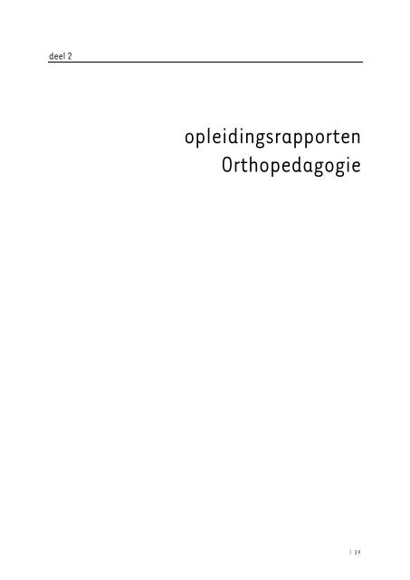 Orthopedagogie - Het Hogeronderwijsregister