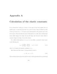 Appendix A Calculation of the elastic constants