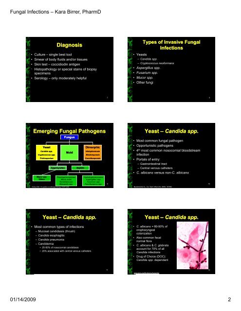 Fungal Infections.pdf - SurgicalCriticalCare.net