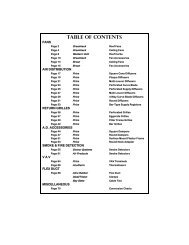 table of contents - Air Specialty Products