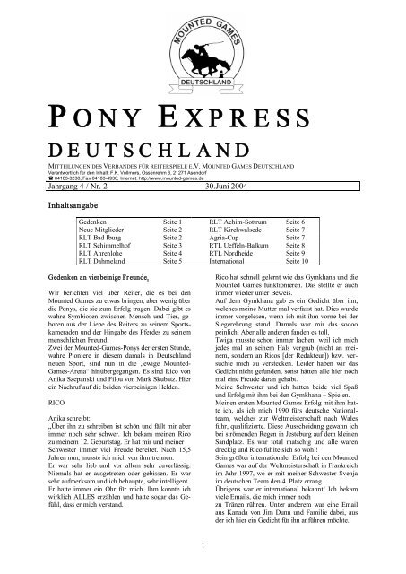 2 - Mounted Games Deutschland