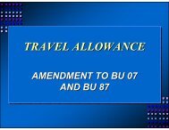 TRAVEL ALLOWANCE