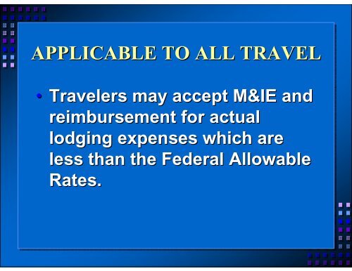 TRAVEL ALLOWANCE