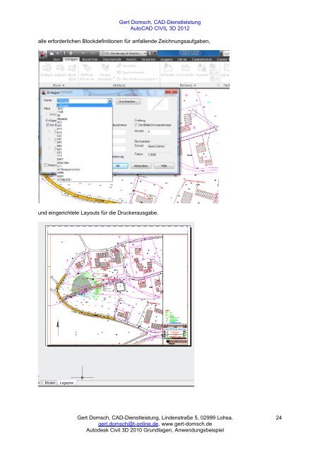 Autodesk Civil 3D 2010, - gert-domsch.de