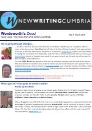 Wordsworth's Dead - New Writing Cumbria