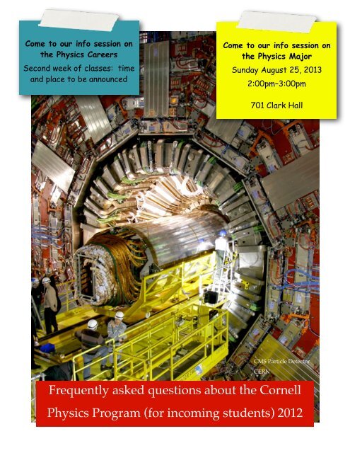Physics Freshman Brochure