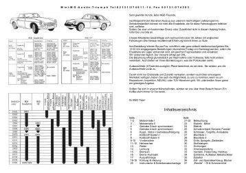 mgb reparaturen und ersatzteile - BMC Center Kestel