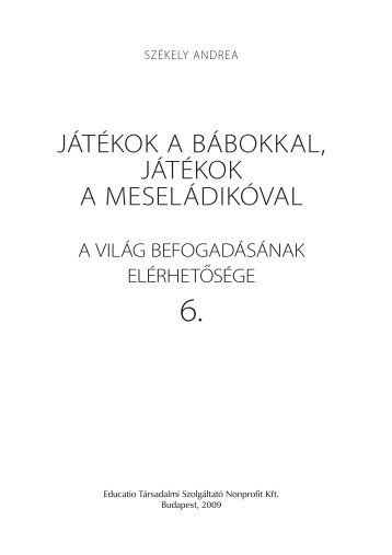 Székely Andrea: Játékok a bábokkal, játékok a meseládikóval - Sulinet