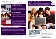 Download our Digital Social Media Academy prospectus