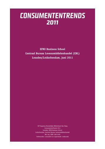 Consumententrends 2011 - Supermarkt.nl