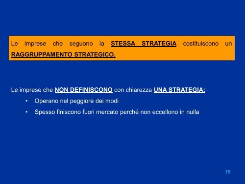 Pianificazione strategica a livello SBU - Dipartimento di Informatica ...