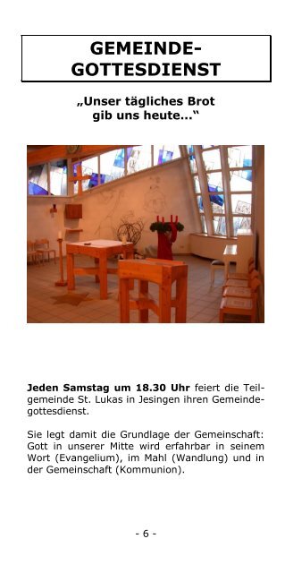 PROGRAMM - OASE Jesingen