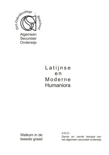 Latijnse en Moderne Humaniora - Sint-GabriÃ«l College in Boechout