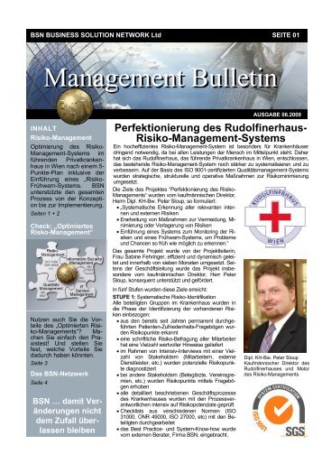 Management Bulletin - BSN Business Solution Network Ltd