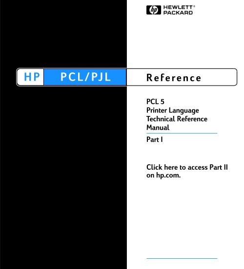 PCL 5 Printer Language Technical Reference Manual - ENWW