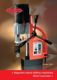 Â« Magnetic-stand drilling machines Short overview Â» - DINSTAL