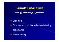 Foundational skills