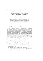 CONNECTEDNESS IN INTUITIONISTIC FUZZY TOPOLOGICAL ...