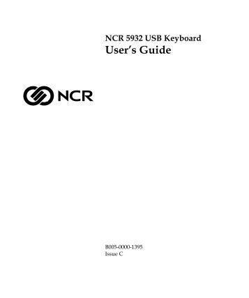ncr/doc/RealPOS/Other/5932_Keyboard/Technical_... - Alsys Data