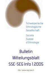 Bulletin Mitteilungsblatt SSE-SEG Info 2006-2 - SociÃ©tÃ© Suisse d ...
