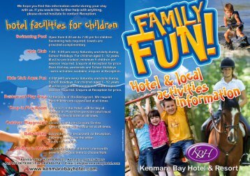 Download our Family Breaks Brochure - Kenmare Bay Hotel & Resort