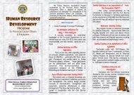 HUMAN RESOURCE DEVELOPMENT - Negros Occidental