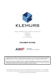 DOCUMENT DE BASE - Klemurs