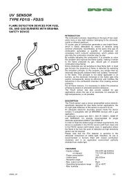 UV SENSOR TYPE FD1/S - FD2/S - Brahma spa