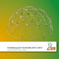 Fortbildung für Fachkräfte 2013 | 2014 - LEB Niedersachsen