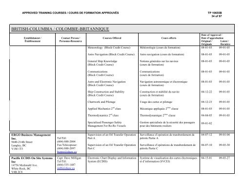 TP 10655 - Transports Canada