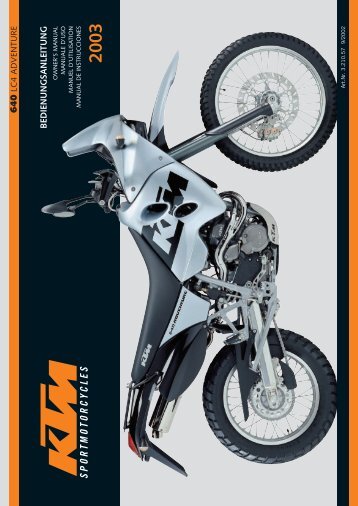 BEDIENUNGSANLEITUNG 640 - KTM LC4 Forum