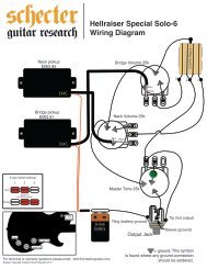 HELLRAISER SPECIAL SOLO 6 WIRING DIAGRAM - Schecter Guitars