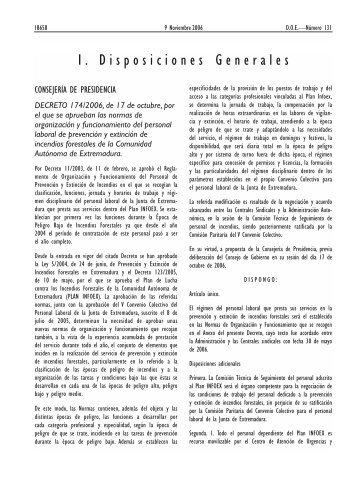 DECRETO 174/2006, de 17 de octubre, por el que se aprueban las ...