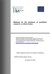 Methods for the synthesis of qualitative research: a critical review