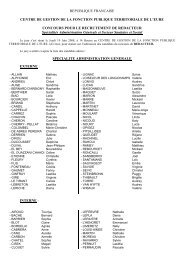 LISTE RECUS - CDG27