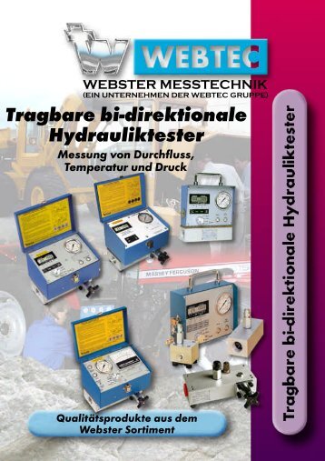 Tragbare bi-direktionale Hydrauliktester