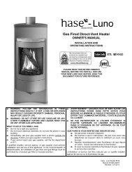 Luno Model 8160 Manual - Hearthstone Stoves